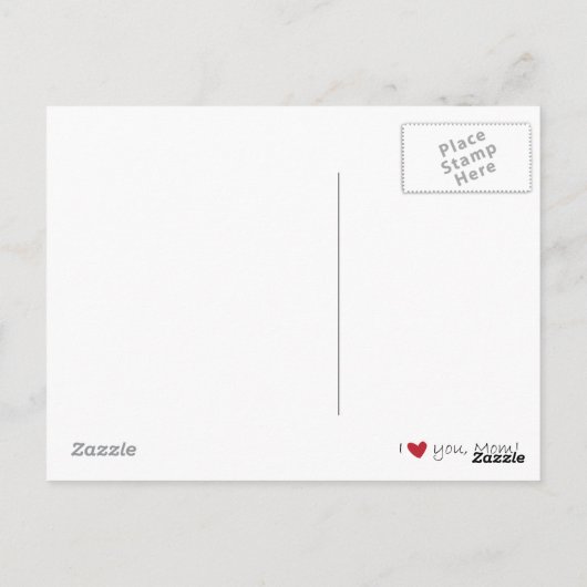 あなたは私の最初お気に入りのな人間I愛のお母さん ポストカード (裏面)