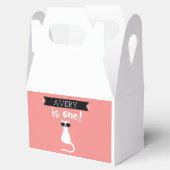 あなたは私の最初の誕生日の願い箱を子猫 フェイバーボックス (オープン)