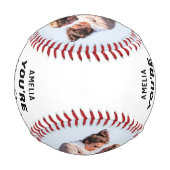 あなたは私の最高のキャッチカップル2写真とスクリプト名 野球ボール (裏面)