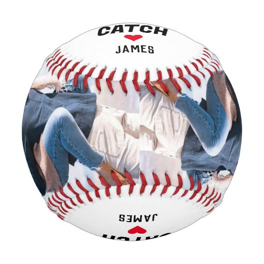 あなたは私の最高のキャッチカップル2写真とスクリプト名 野球ボール (正面)
