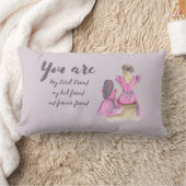 あなたは私の最高の友母だ ランバークッション (ブランケット)