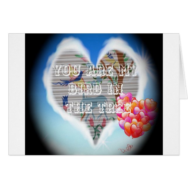 あなたは私の木の中の鳥である：心からのデザイン (正面横)