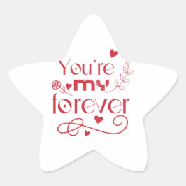 あなたは私の永遠のバレンタインの贈り物 星シール