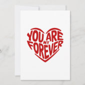 あなたは私の永遠の赤いハート&写真パーソナライズされた、 (正面)