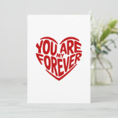 あなたは私の永遠の赤いハート&写真パーソナライズされた、 (スタンド正面)