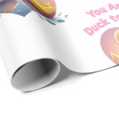 「あなたは私の池に鴨 – ロマンチックなアヒルのカップル ラッピングペーパー (ロールコーナー)