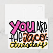 あなたは私の火曜日のタコ ポストカード (正面/裏面)