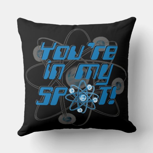 あなたは私の点のギークのユーモアの投球枕で クッション (裏面)
