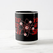 あなたは私の点のギークのユーモアの黒のマグで ツートーンマグカップ