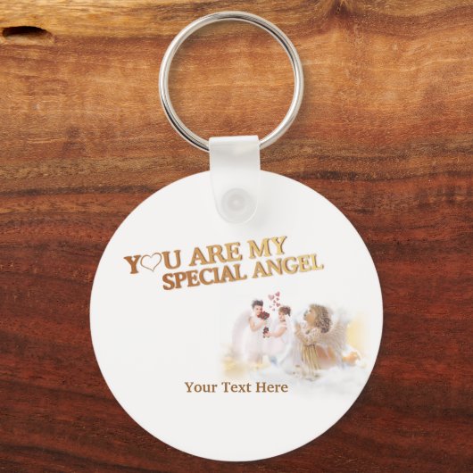 あなたは私の特別な天使カスタマイズだ! キーホルダー (正面)