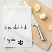 あなたは私の犬ではない キッチンタオル (四つ折り)