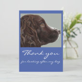 あなたは私の犬のカードを預かってくれてありがとう サンキューカード (スタンド正面)