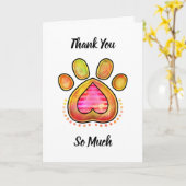 あなたは私の犬の世話をしてくれてありがとう カード (黄色い花)