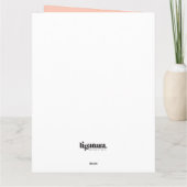 あなたは私の生活挨拶カードを点灯させる カード (裏面)