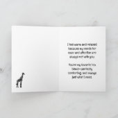 「あなたは私の癒しのひととき」 カード (内部)