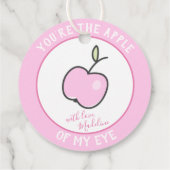 あなたは私の目のリンゴ – 愛と – ピンク フェイバータグ (裏面)