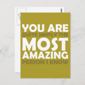 あなたは私の知る限りで一番素晴らしい人です ポストカード (正面/裏面)