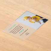 あなたは私の神の提案である写真バプテスマ アクリル招待状 (レイダウン)