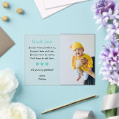 あなたは私の神の提案である写真バプテスマ アクリル招待状 (インサイチュ (ウェディング))