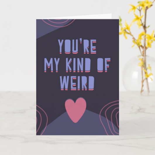 あなたは私の種類風変わりのおもしろい可愛い カード (黄色い花)