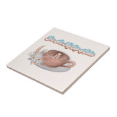 あなたは私の穏やかなボホのカップラテ タイル (側面)