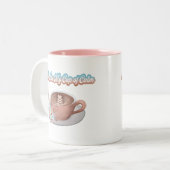 あなたは私の穏やかなボホのカップラテ ツートーンマグカップ (正面左)