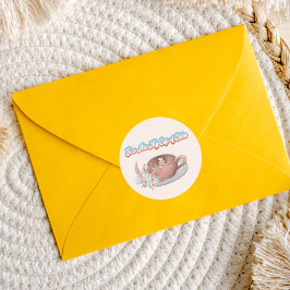 あなたは私の穏やかなボホのカップラテ ラウンドシール