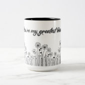 あなたは私の素晴らしジョイマグ – フローラママの贈り物 ツートーンマグカップ (中央)