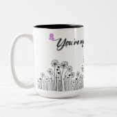 あなたは私の素晴らしジョイマグ – フローラママの贈り物 ツートーンマグカップ (左)