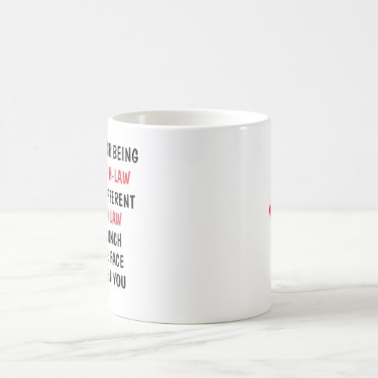 あなたは私の義母になってくれてありがとう コーヒーマグカップ (中央)