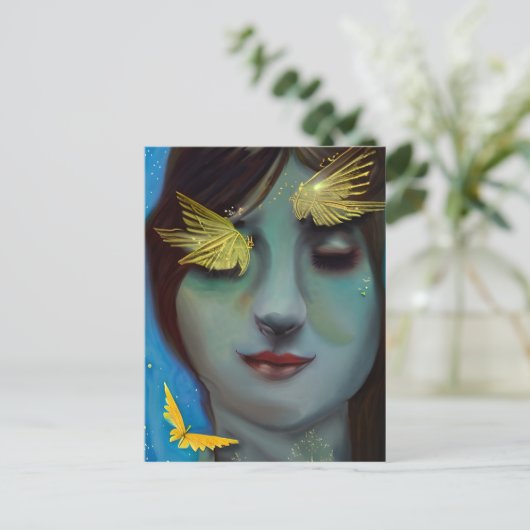 あなたは私の考えで |レディかわいらしー ポストカード (スタンド正面)