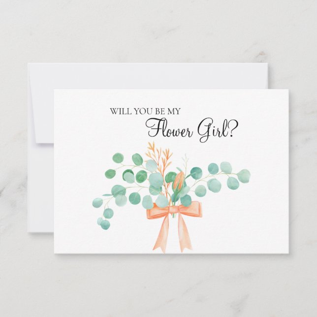 あなたは私の花の女の子ユーカリプトゥスグリーンピーチになるのだろうか (正面)