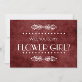 あなたは私の花の飾り 招待状 (正面)