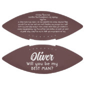 あなたは私の花婿介添人名前をカスタムすると文字 アメリカンフットボール (パネル)