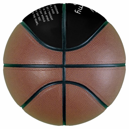 あなたは私の花婿介添人名前をカスタムすると文字 バスケットボール (右)