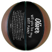 あなたは私の花婿介添人名前をカスタムすると文字 バスケットボール (縦)