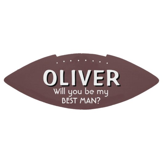 あなたは私の花婿介添人名前をカスタムするサッカーになる アメリカンフットボール (パネル)