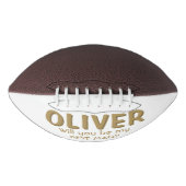 あなたは私の花婿介添人名前をカスタムするサッカーになる アメリカンフットボール (正面)
