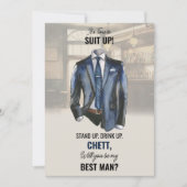 あなたは私の花婿介添人提案依頼書か 招待状 (正面)