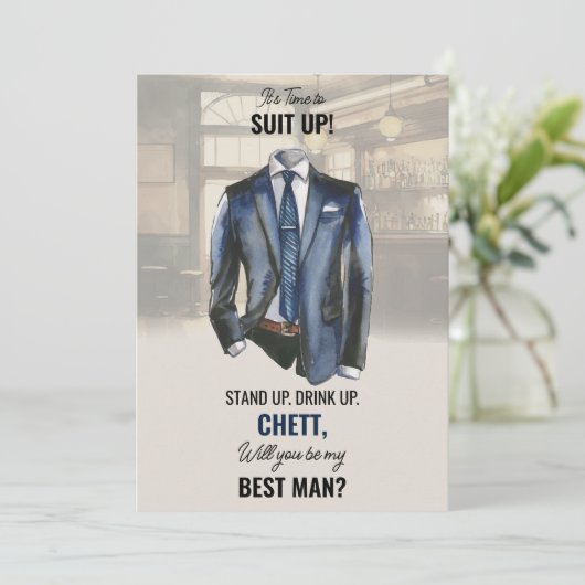 あなたは私の花婿介添人提案依頼書か 招待状 (スタンド正面)