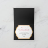 あなたは私の花嫁のゴシック様式の女性でありがとう結婚とう サンキューカード (内部)