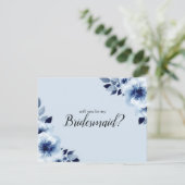 あなたは私の花嫁のブルーアネモンスの花になるのだろうか 招待状 (スタンド正面)