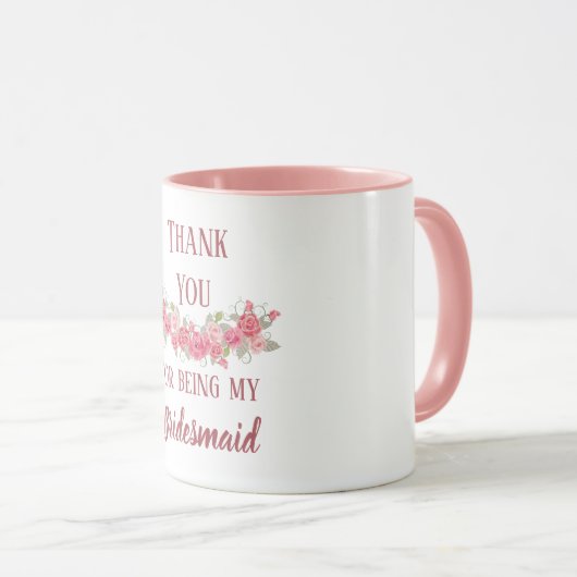 あなたは私の花嫁のメイドになってくれてありがとう マグカップ (正面右)