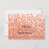 あなたは私の花嫁のメイドのカードになるきらめくか – Fab You 招待状 (正面)