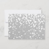 あなたは私の花嫁のメイドのカードになるきらめく- Gray Si 招待状 (裏面)