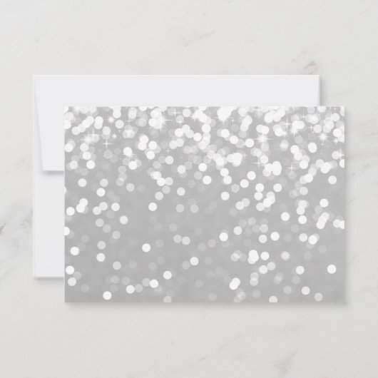 あなたは私の花嫁のメイドのカードになるきらめく- Gray Si 招待状 (裏面)