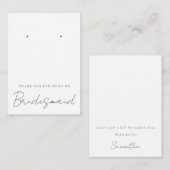 あなたは私の花嫁のメイドのジュエリーディスプレイをありがとう ノートカード (正面/裏面)