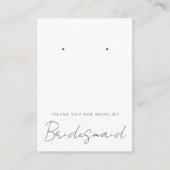 あなたは私の花嫁のメイドのジュエリーディスプレイをありがとう ノートカード (正面)