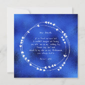 あなたは私の花嫁のメイドの白いサファイアガラスになるだろうか 招待状 (裏面)