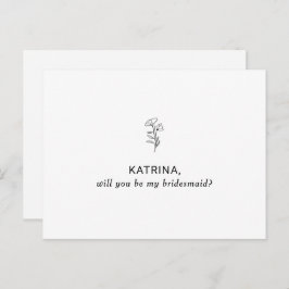 あなたは私の花嫁のメイド招待状葉書か インビテーションポストカード